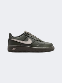 Nike Air Force 1 Tech Essential Gs-Boys Lifestyle Shoes Newsprint/Grey