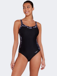 Zoggs Ankor Clipback Women Swim Monokini Clas/Black