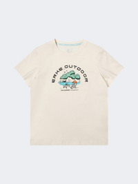 Erke Kids-Boys Outdoor T-Shirt Cheese White