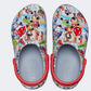 Crocs Avengers Off Court Clog Kids Lifestyle Slippers Blue Grey