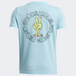 Under Armour B Peace Love Ua Boys Lifestyle T-Shirt Blue/Sonic Yellow