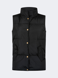 Yyyz6601 Women Puffer Vest Blk