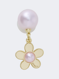 Crocs Pink Pearl And Gold Flower Unisex Lifestyle Jibbitz Charm