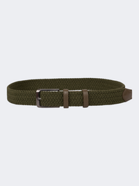 Oil & Gaz Stylish Men Lifstyle Herringbone Weave Belt Olive