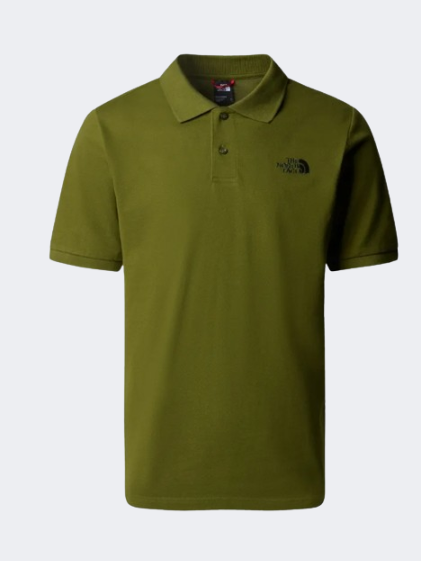 The North Face Piquet Men Lifestyle Polo Short Sleeve Forest Olive