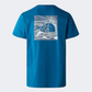 The North Face Redbox Celebration Men Lifestyle T-Shirt Adriatic Blue