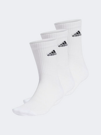 Adidas Cushioned Crew 3 Pairs Unisex Sportswear Sock White/Black