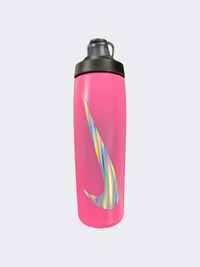 Nike Refuel Locking Lid 24 L Unisex Training Bottle Pink/Black/Silver