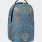 Spray Ground Metallic Printed Denim Shark Unisex  Lifestyle Backpack Light Blue