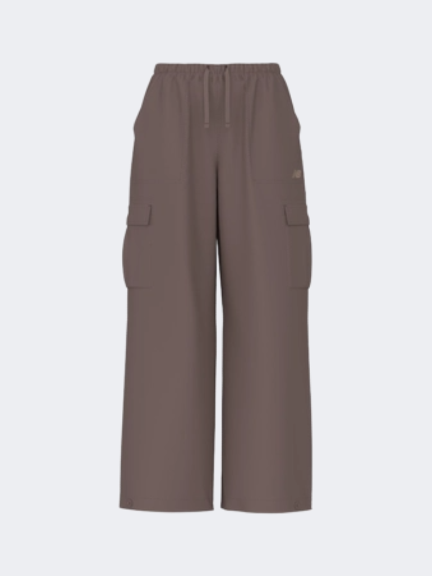New Balance Woven Cargo Women Lifestyle Pant Earth Shadow