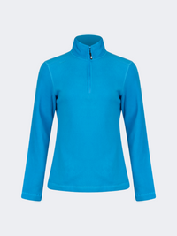 Oil&Gaz Warm Women Skiing 1/4 Zip Fleece Blue