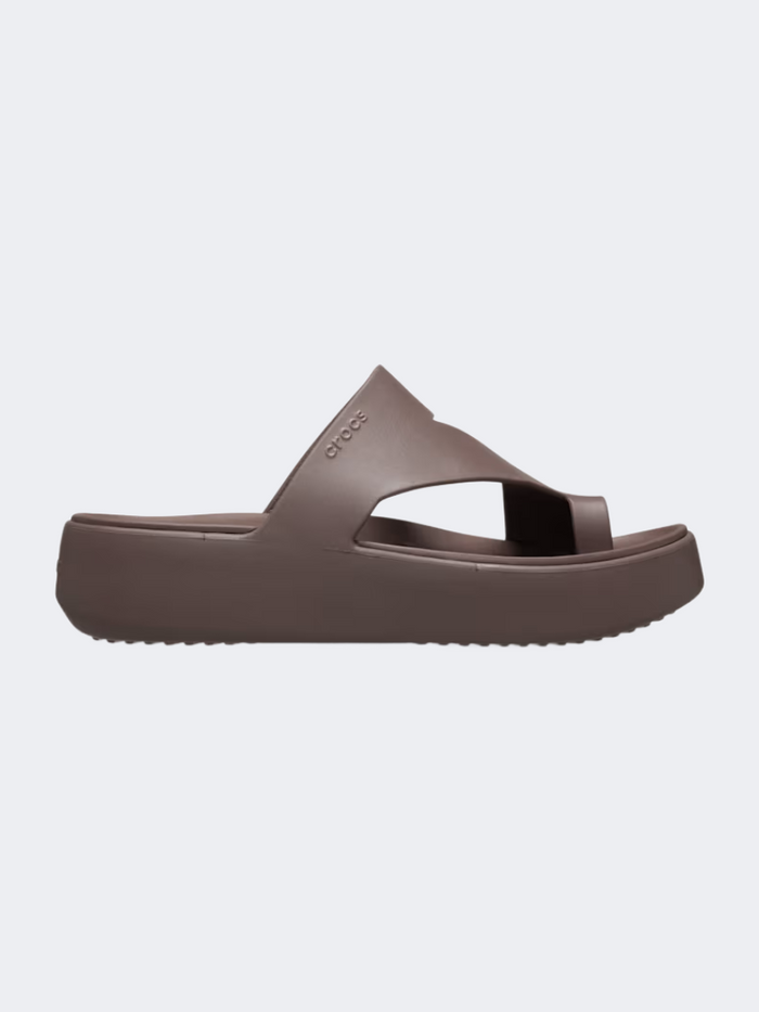 Crocs Getaway Platform Toe Loop Women Lifestyle Slippers Truffle