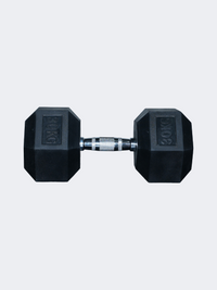 Irm-Fitness Factory Hex Rubber Dumbbell 30 Kg Fitness Weights Black