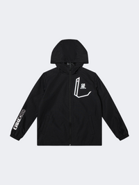 Erke Windbreaker Kids-Boys Outdoor Windbreaker Black