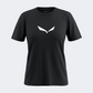 Salewa Solid Dry Women Hiking T-Shirt Black Out