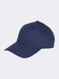 Adidas Everyday Icons Dad With Tonal Metal Trefoil Unisex Originals Cap Navy Indigo