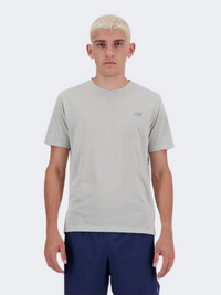 New Balance Athletics Men Performance T-Shirt Athletic Grey