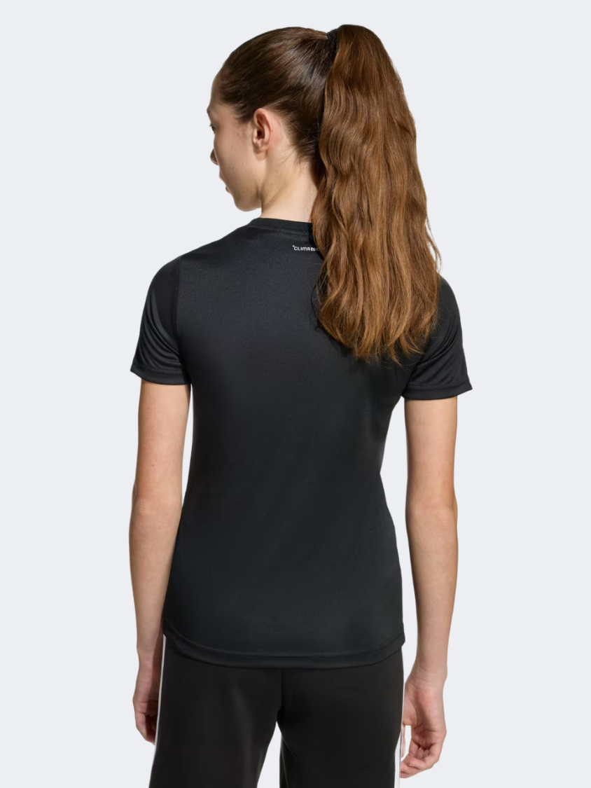 Adidas Climacool Animal Graphic Kids-Girls Sportswear T-Shirt Black