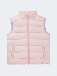Erke Down Waistcoat Kids-Girls Training Vest Pink