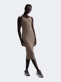 Nike Sportswear Chill Knit Women Lifestyle Dress Mink Brown