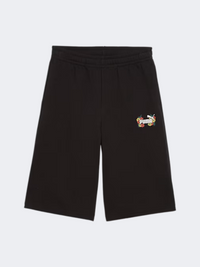 Puma Mid 90S Relaxed Long Girls Lifestyle Short Black