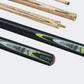 Unicorn Eclipse 2 Piece 10 Mm Unisex Billiard Cues Black/Fluo/Beige