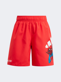 Adidas X Marvel Spider-Man  Little-Boys Swim Short Pure Ruby