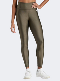 Adidas Optime Essentials Shine Women Training Tight Shadow Olive