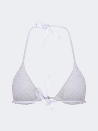 Oil And Gaz Comfortable Women Beach Bra White