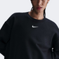 Nike Phoenix Fleece Women Lifestyle Sweatshirt Black/Sail