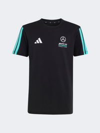 Adidas Mercedes Amg Petronas Formula 1 Team Dna Kids-Boys Motor-Sport T-Shirt Black