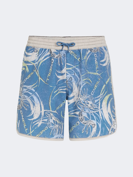 O'Neill O'Riginals Scallop 16"  Men Beach Swim Short Blue