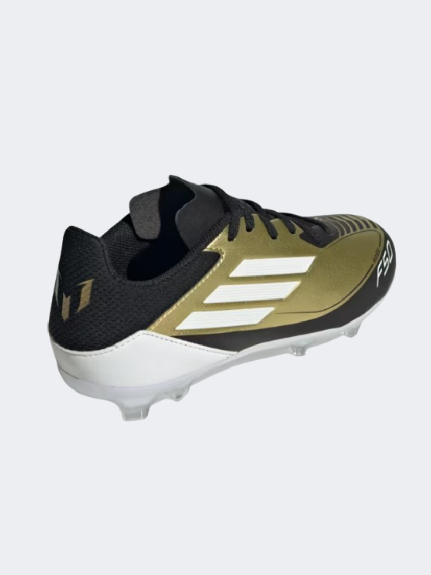 Adidas F50 League Fg Mg Kids Football Shoes Gold White Black MikeSport Lebanon