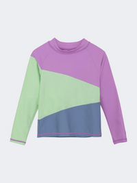 Color Kids Colorblock Boys Beach Rashguard Purple