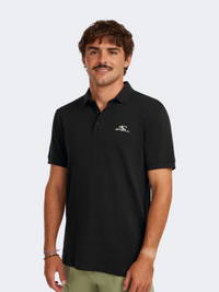 Oneill Slub Men Lifestyle Polo Short Sleeve Black Out