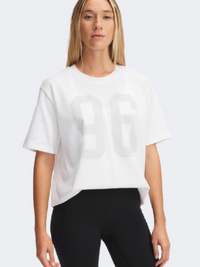 Under Armour Heavyweight Oversized 96 Women Lifestyle T-Shirt White/Halo Gray