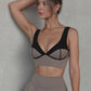 Wiskii Color Blocked Sports Women Sportswear Bra Almond Butter