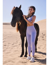 Wiskii High-Waist Energy Women Sportswear 7/8 Tight Lavender Frost