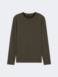 Hugo Boss Active Men Tennis Long Sleeve Dark Brown