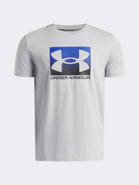 Under Armour Boxed Sports Update Boys Lifestyle T-Shirt Grey/Royal