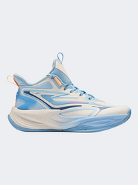Erke Gs-Boys Basketball Shoes Light White/Blue