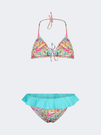 Piccole Monelle Triangle Girls Beach Bikini Set Multicolor