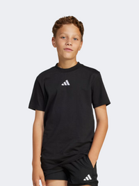 Adidas Essentials Kids-Unisex Sportswear T-Shirt Black/White