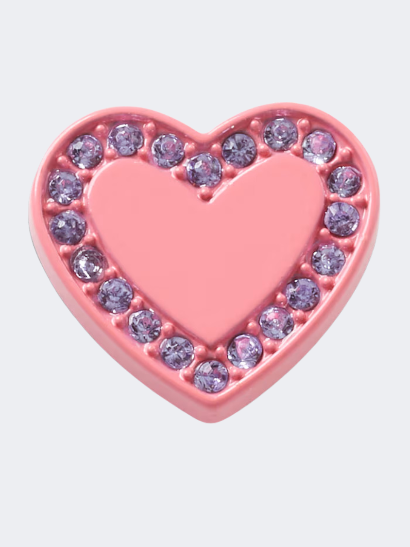 Crocs Enamel Heart Gem Unisex Lifestyle Pins Pink/Purple