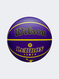 Wilson Nba Player Icon Lebron James Size 7 Basketball  Ball Purple/Yellow/Black