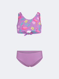 Top Ten Colorful Kids-Girls Beach Bikini Set Purple
