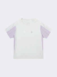 Erke Kids-Girls Training T-Shirt White/Purple