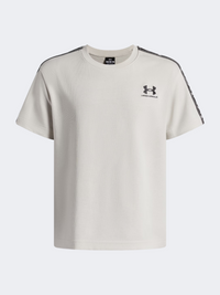 Under Armour Icon Taped Boys Lifestyle T-Shirt Summit White/Black