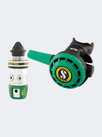 Scubapro Mk2 Evo/R195 Din Nitrox Dive Regulator System, 200 Bar Diving Equipment Black/Green