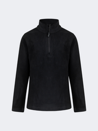 Top Ten Soft Kids Skiing 1/4 Zip Fleece Black